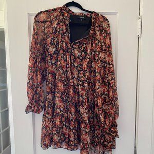 AAKAA Floral Boho Dress, Size L